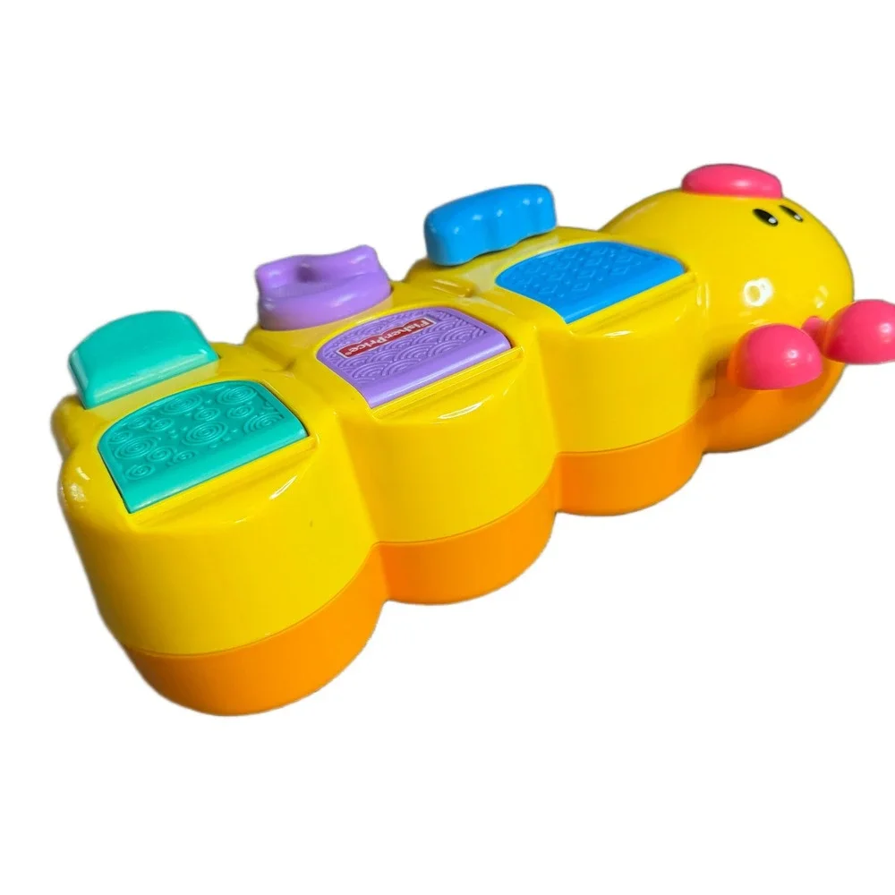 Fisher-Price Brilliant Basics Pop-Up Caterpillar Yellow Activity Toy W1707